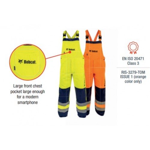 Bobcat HiVis Reflective Bib Pants