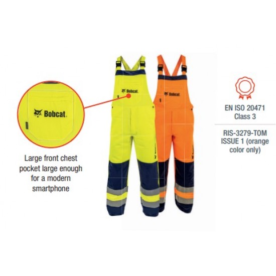 Bobcat HiVis Reflective Bib Pants