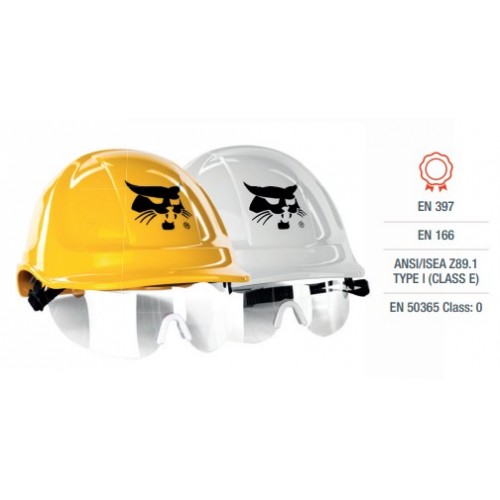 Bobcat Safety Helmet with integrated  visor