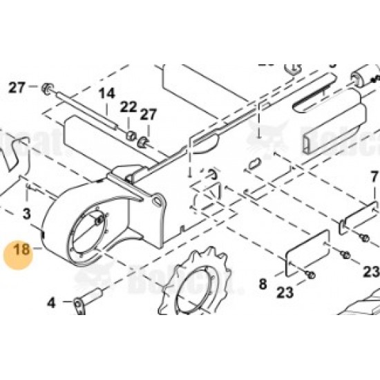 Right Hand Track Frame for Excavators - 7162602 Right Hand Track Frame for Excavators - 7162602